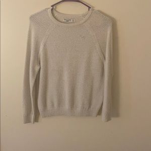 White glittery Sweater
